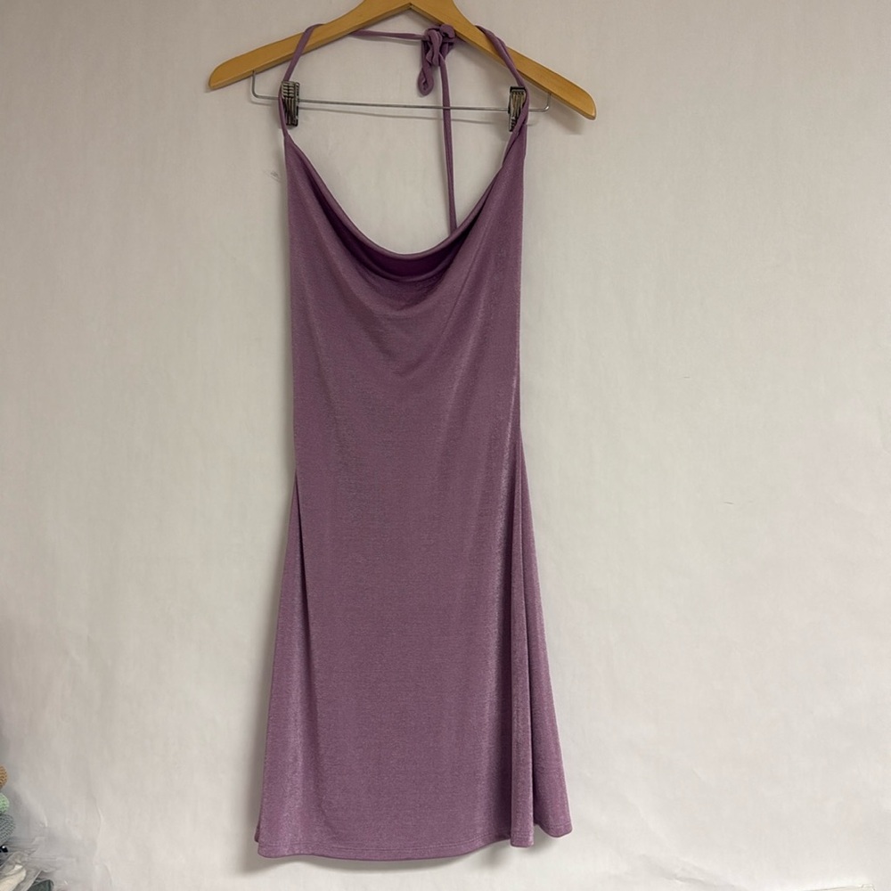 Rolla Coster Light Purple Shimmery Halter Dress